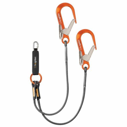 Heightec ELITE twin lanyard – oval, scaff hook