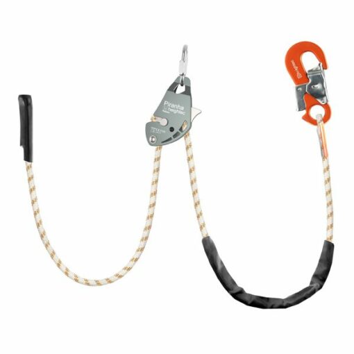 PIRANHA adjustable lanyard – safety hook, screwlink