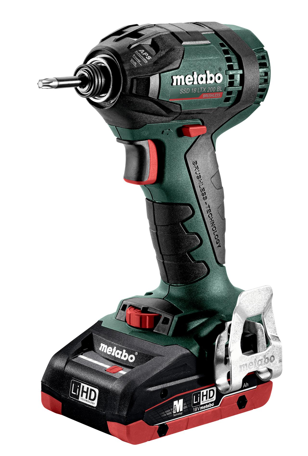 Metabo SSD 18 LTX 200 BL Impact driver 2 x 18V LiHD 4.0Ah, ASC 55 Charger, Carry - Access and Safety Store