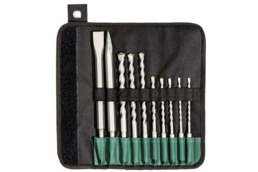 SDS-PLUS DRILL BIT / CHISEL SET , "SP", 10 PIECES