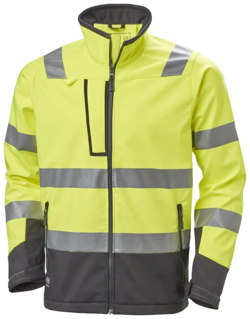 HELLY HANSEN ALNA 2.0 HI VIS SOFTSHELLL JACKET