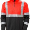 ADDVIS HI VIS HALF ZIP SWEATSHIRT CLASS 1