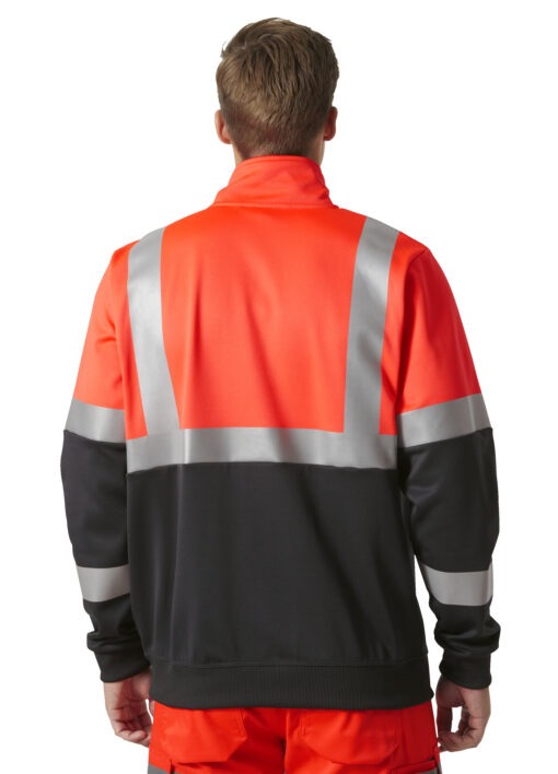 ADDVIS HI VIS HALF ZIP SWEATSHIRT CLASS 1